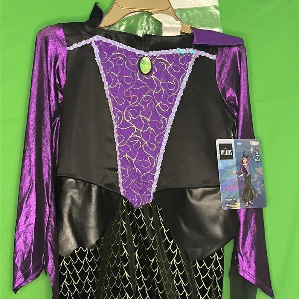 NWT Maleficent Disney’s Villans Size M 8-10 Dress up Cosplay